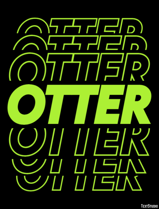 Otter Efekt tekstowy