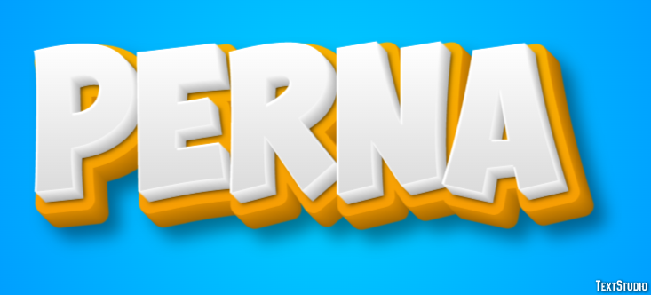 Perna Efeito de texto