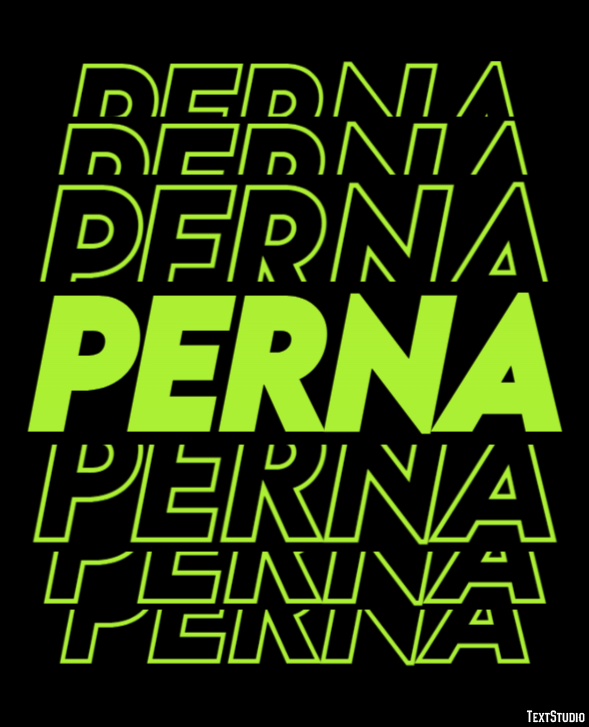 Perna Efeito de texto