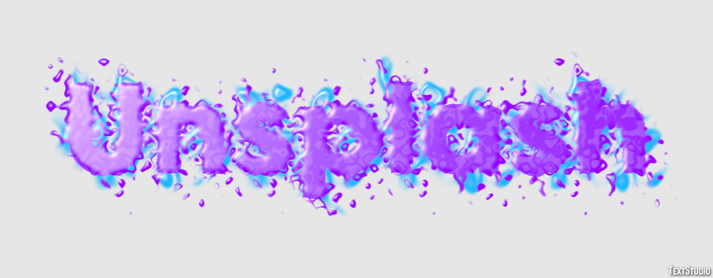 Unsplash Effet de texte