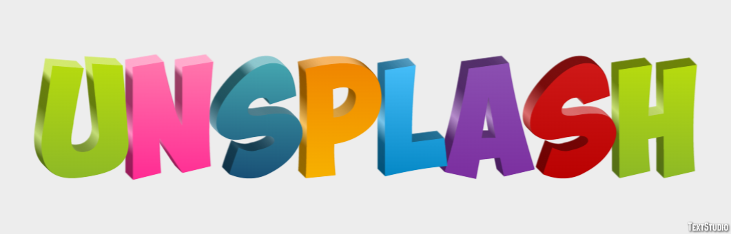 Unsplash Effet de texte