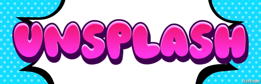 Unsplash Effet de texte