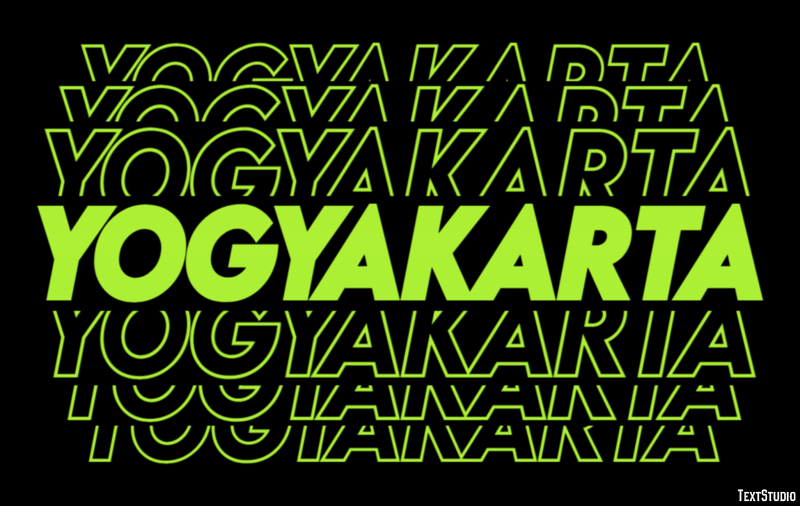 Yogyakarta Efekt tekstowy