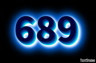 689 Texteffekt