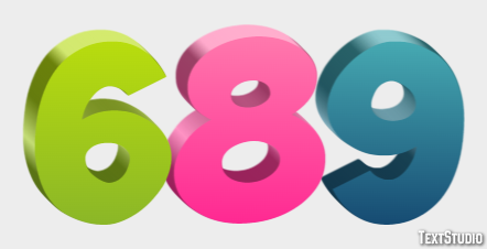 689 Text Effect