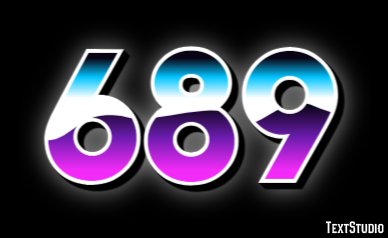 689 Text effect