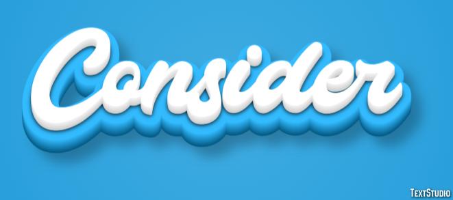 Consider Text Effect