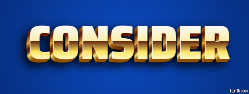 Consider Text Effect
