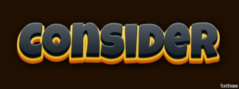 Consider Text Effect
