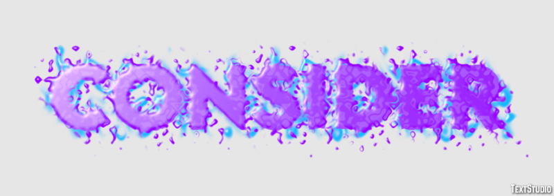 Consider Text Effect