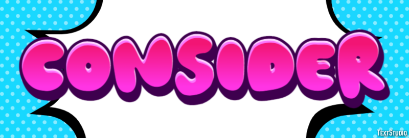 Consider Text Effect
