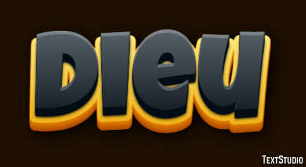 Dieu Text effect