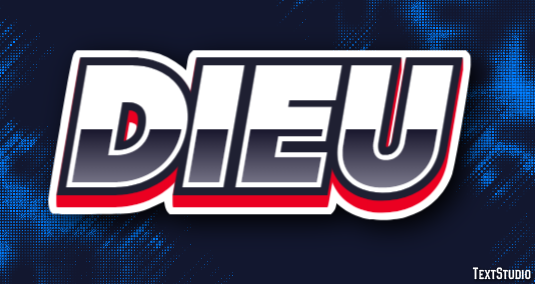 Dieu Text effect