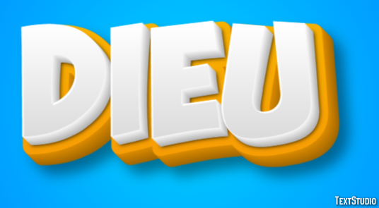Dieu Text effect