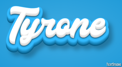 Tyrone Efecto de texto