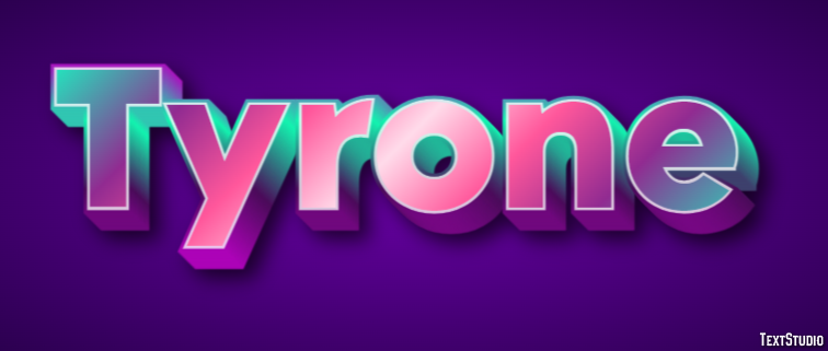 Tyrone Text Effect