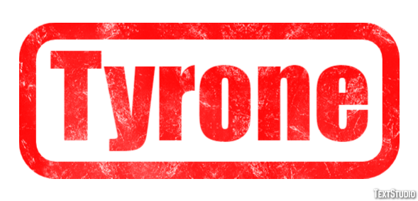 Tyrone Efecto de texto