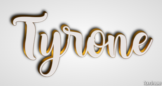 Tyrone Text Effect