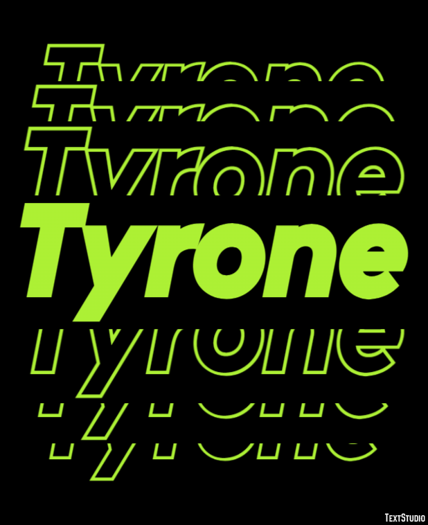 Tyrone Text Effect