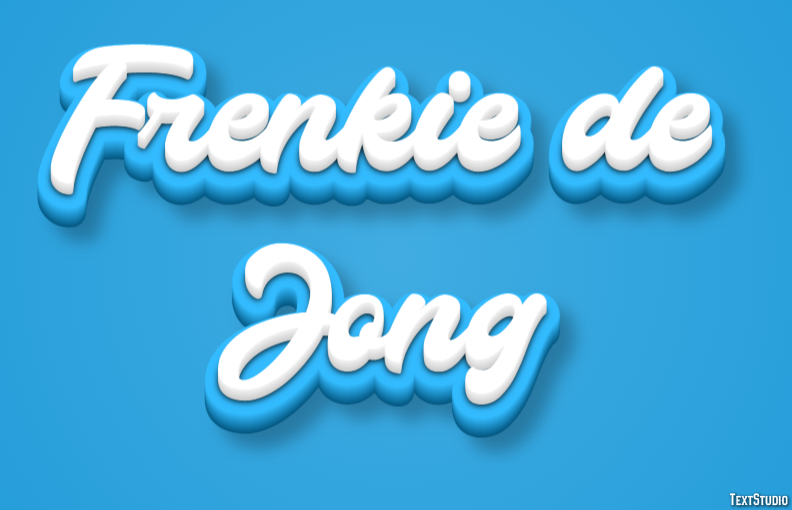 Frenkie de Jong Text effect