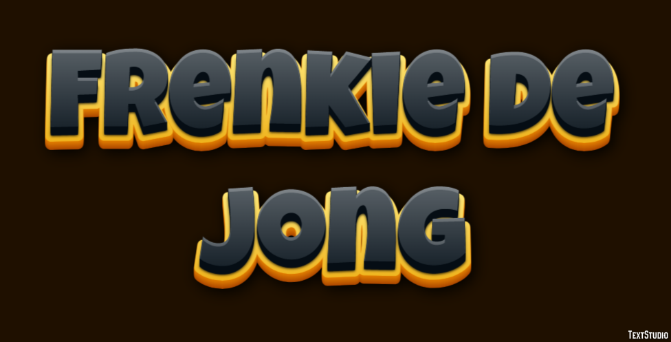 Frenkie de Jong Text effect