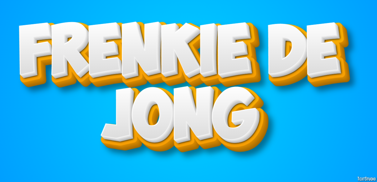 Frenkie de Jong Efekt tekstowy