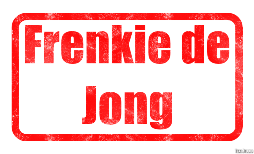 Frenkie de Jong Text effect