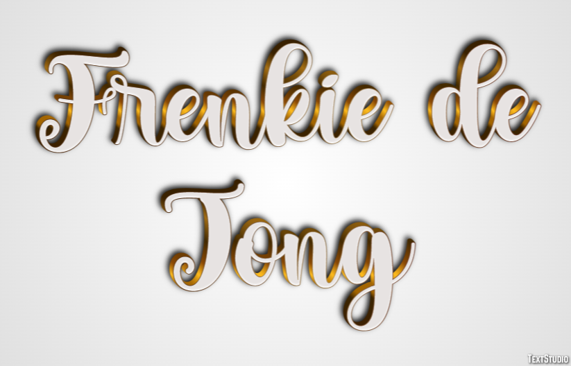 Frenkie de Jong Text effect