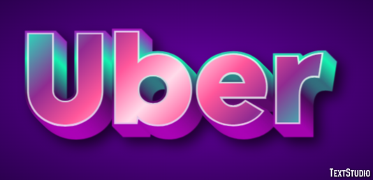 Uber Tekst Effect