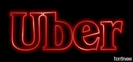 Uber Tekst Effect