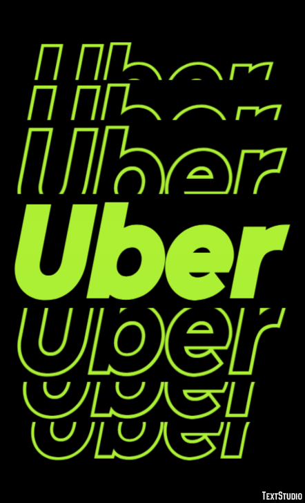 Uber Tekst Effect