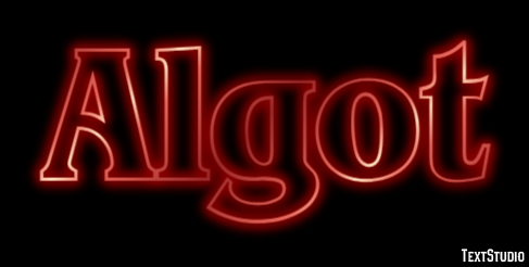 Algot Text effect
