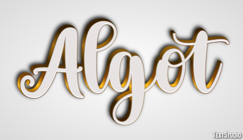 Algot Text effect