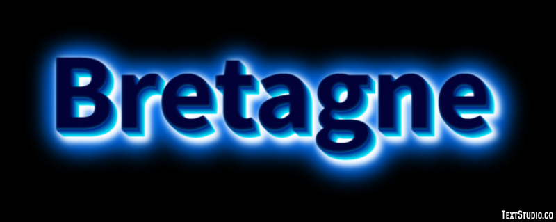 Bretagne Efecto de texto