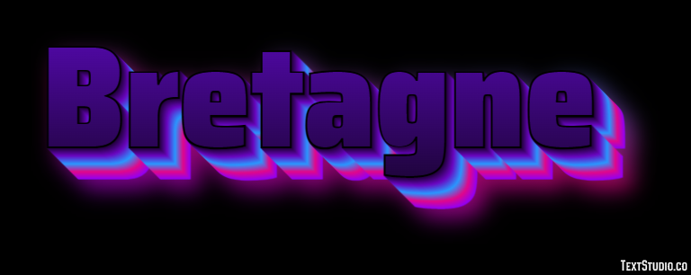 Bretagne Efecto de texto