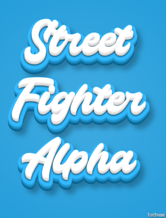 Street Fighter Alpha Efekt tekstowy