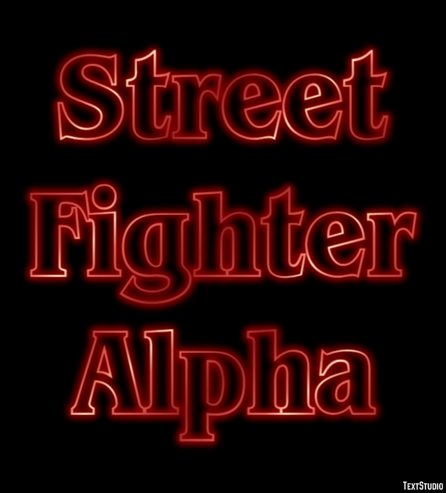 Street Fighter Alpha Effetto testo
