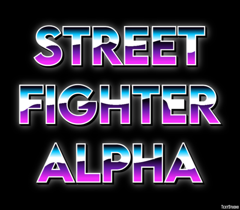 Street Fighter Alpha Effetto testo
