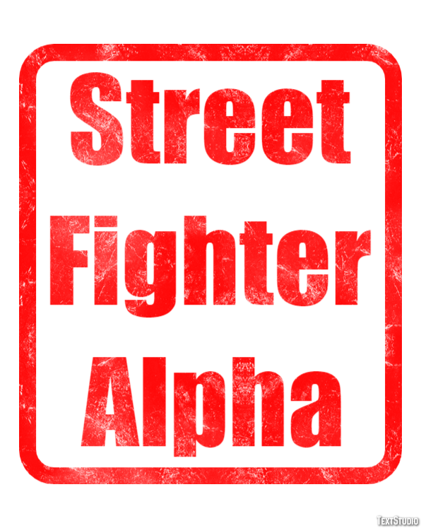 Street Fighter Alpha Effetto testo
