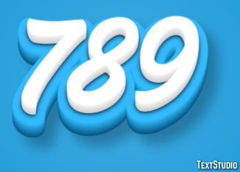 789 Efecto de Texto