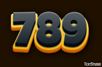 789 Text Effect