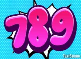 789 Efekt tekstowy