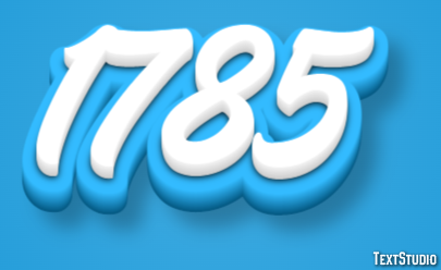 1785 Text Effect