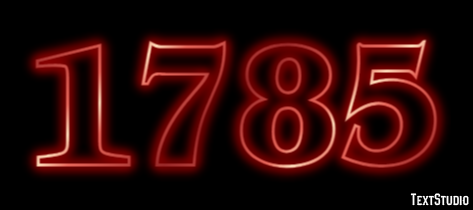 1785 Text Effect