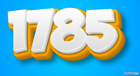 1785 Text Effect