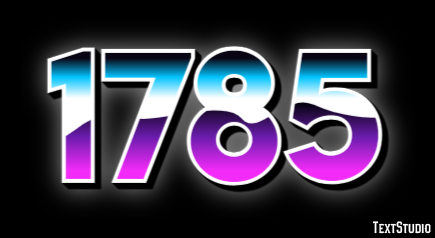 1785 Text Effect