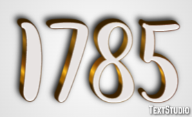1785 Text Effect