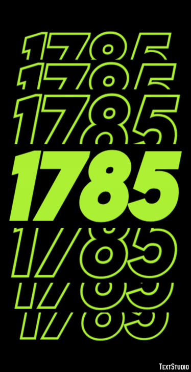 1785 Text Effect