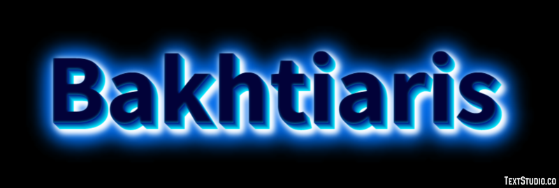 Bakhtiaris Текстовый эффект