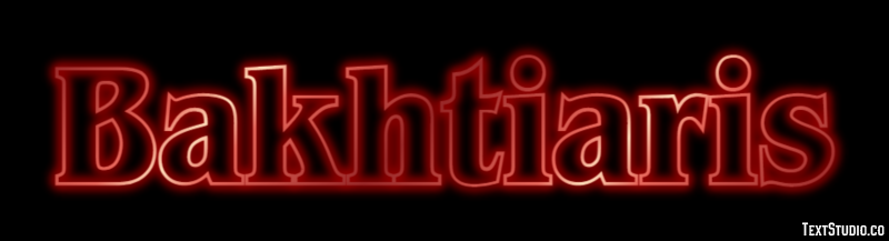 Bakhtiaris Текстовый эффект